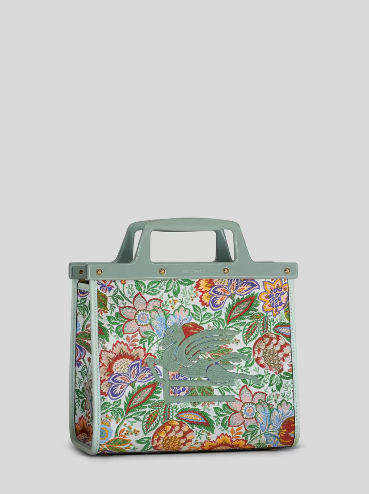 Donna Etro Borsa Love Trotter Media Floreale Jacquard |