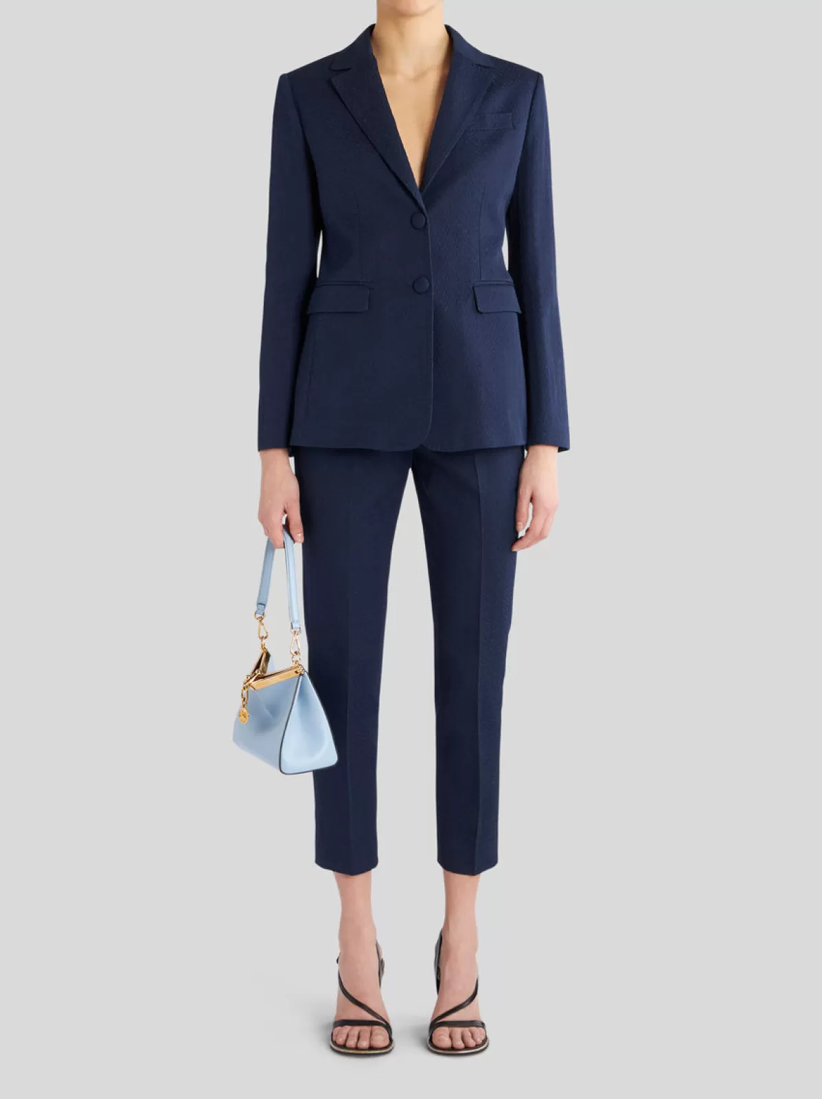Donna Etro Giacca In Cotone Con Fodera Interna A Righe | Donna |